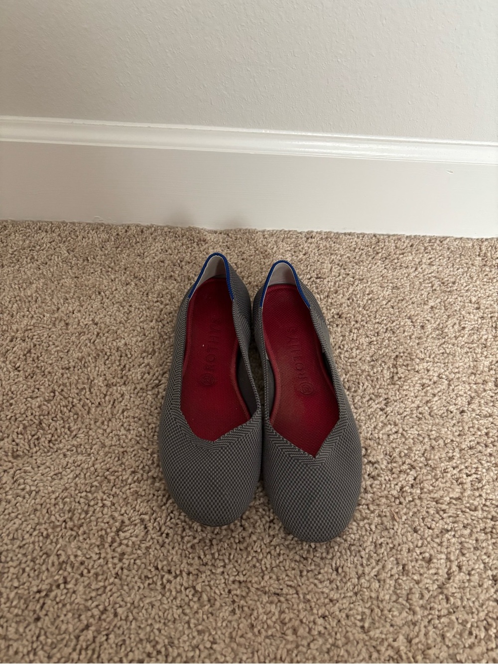 Rothy’s flats — gray